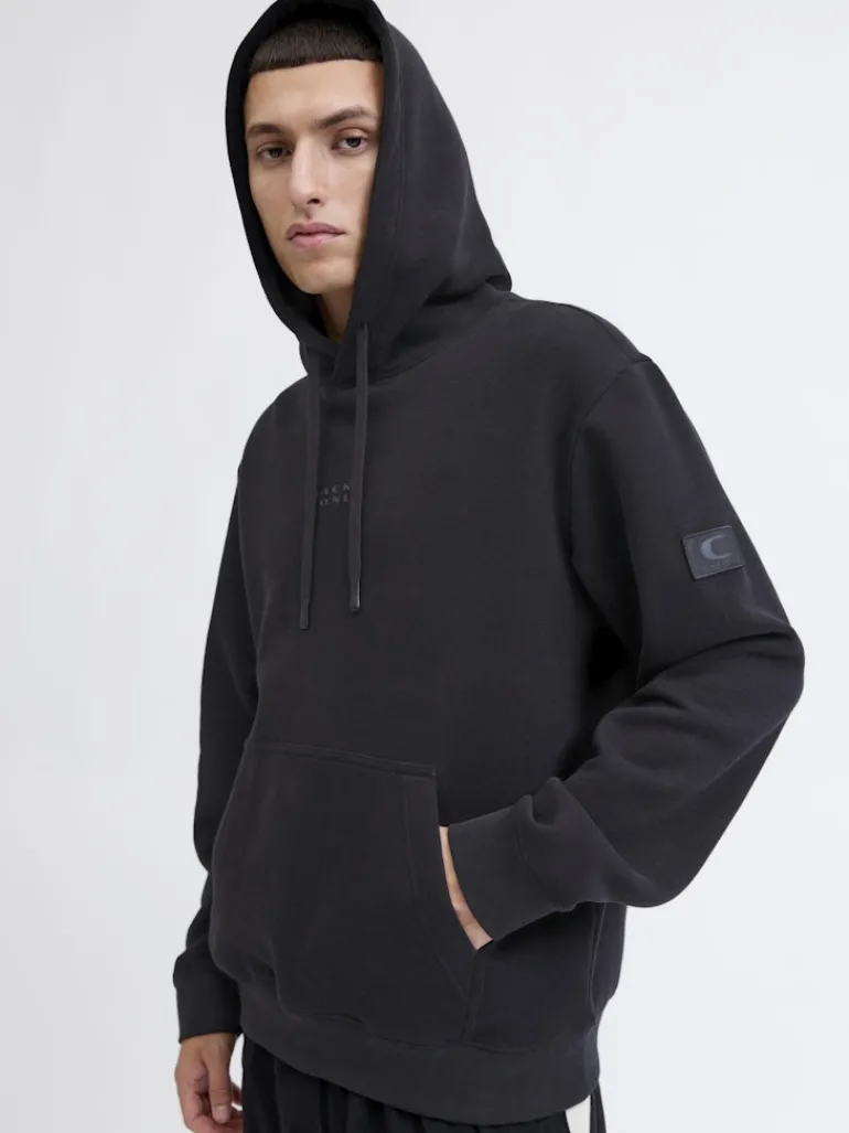 JCOPOINT SWEAT BADGE HOOD BF black
