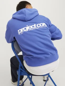 JCOUNION PRINT SWEAT HOOD NOOS beaucoup blue