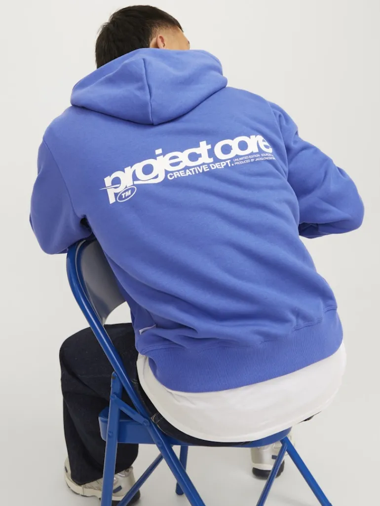 JCOUNION PRINT SWEAT HOOD NOOS beaucoup blue