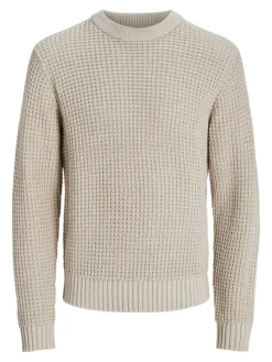 JCOZION KNIT CREW NECK BF moonbeam