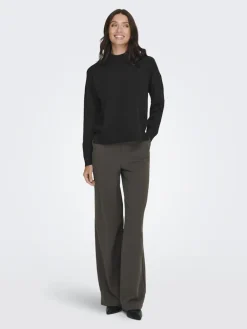 JDYAMORE LIFE L/S HN PULLOVER KNT black
