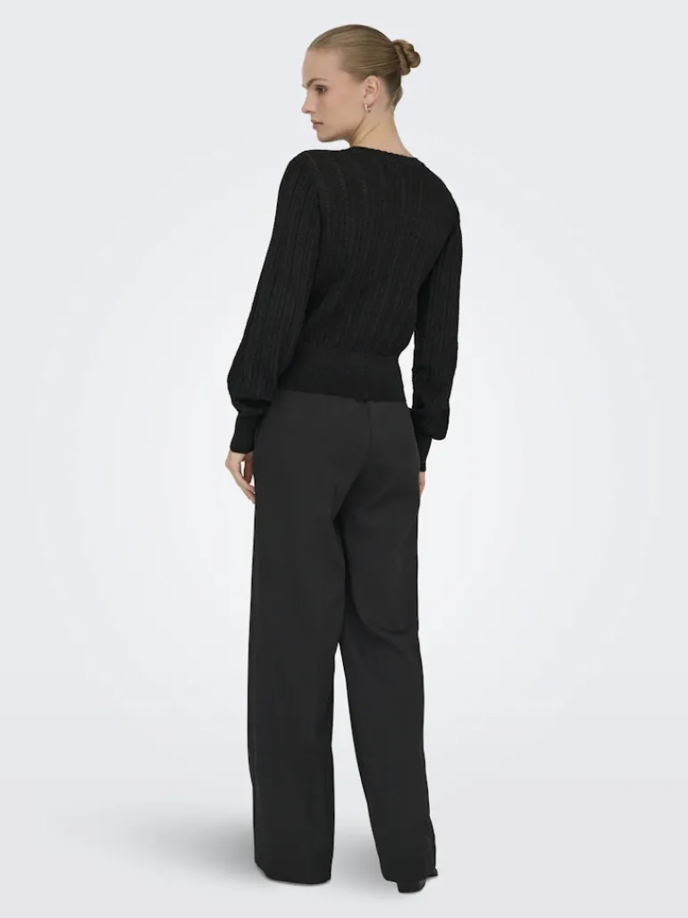 JDYBEAUTY L/S GLITTER PULLOVER KNT black