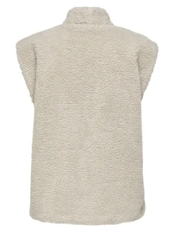 JDYBIRDY LIFE TEDDY OPEN VEST OTW NOOS pumice stone
