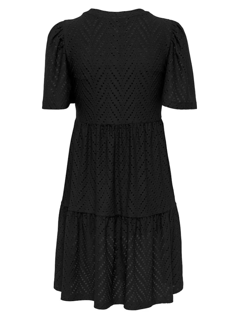 JDYCARLA CATHINKA S/S DRESS JRS NOOS black