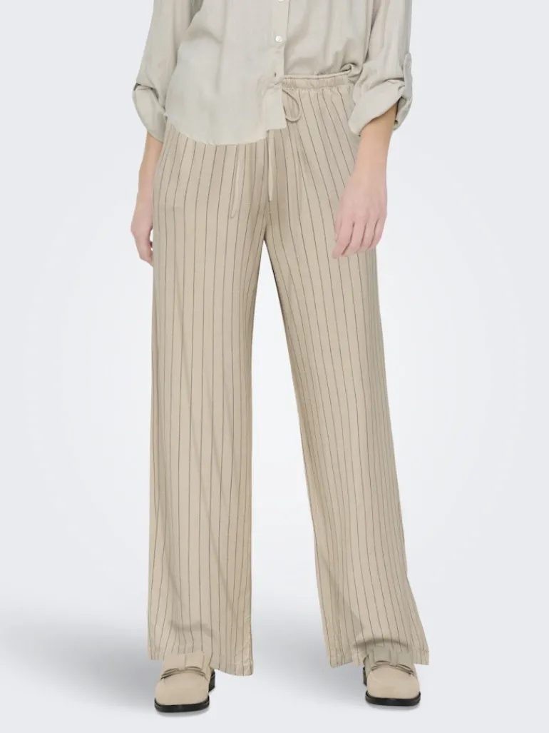 JDYCAYA LINEN MW PANT WVN NOOS sandshell