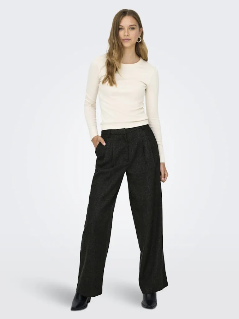 JDYCHARLY HW WIDE PANT PNT NOOS black