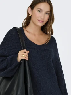 JDYDINEA L/S REVERSIBLE PULLOV. KNT NOOS total eclipse