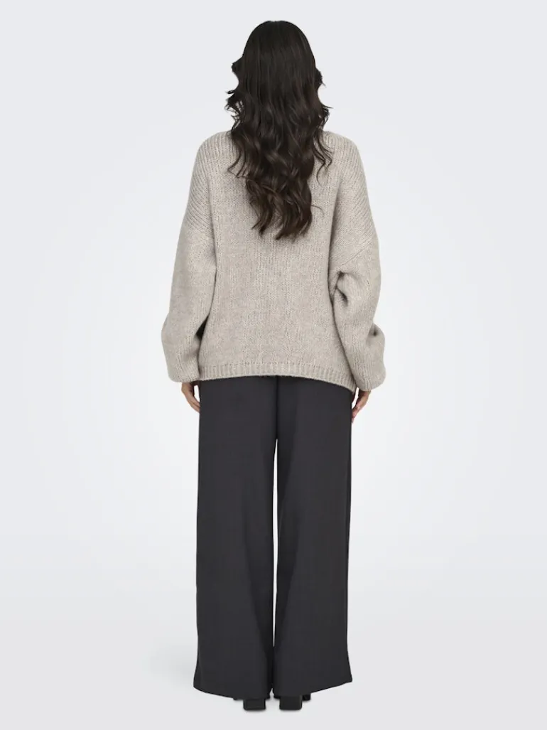 JDYDINEA L/S REVERSIBLE PULLOV. KNT NOOS chateau gray
