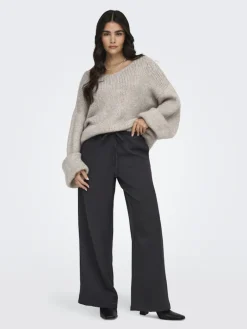 JDYDINEA L/S REVERSIBLE PULLOV. KNT NOOS chateau gray