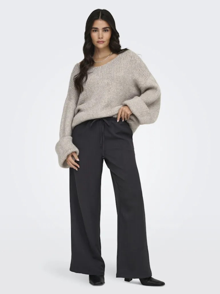 JDYDINEA L/S REVERSIBLE PULLOV. KNT NOOS chateau gray