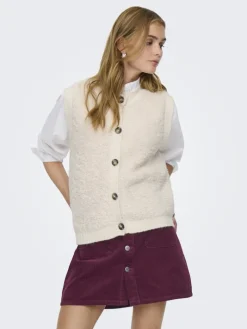 JDYEIRA LIFE S/L ON BUTTON VEST KNT NOOS birch
