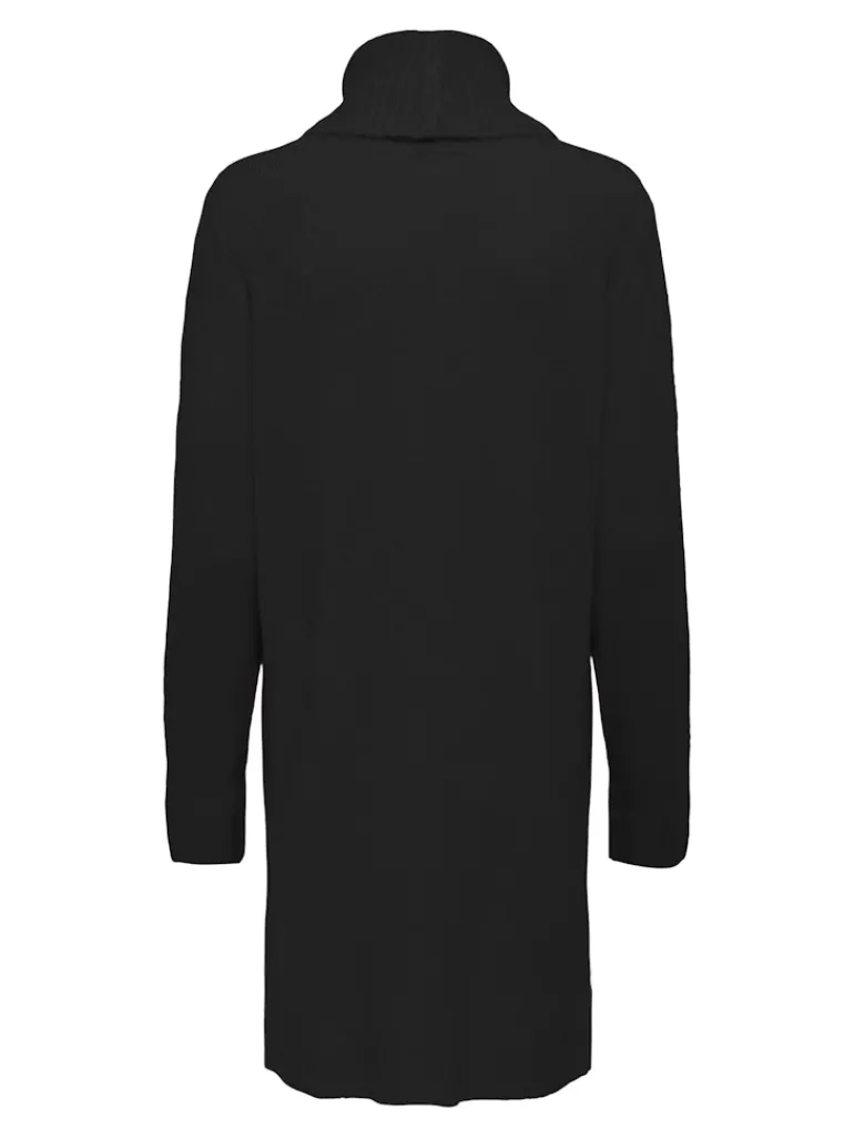 JDYELANORA L/S COWLNECK DRESS KNT NOOS black