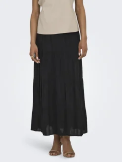 JDYESME LIFE HW MIDI SKIRT WVN black