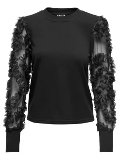 JDYFAIRVIEW LIFE L/S SWEAT JRS NOOS black