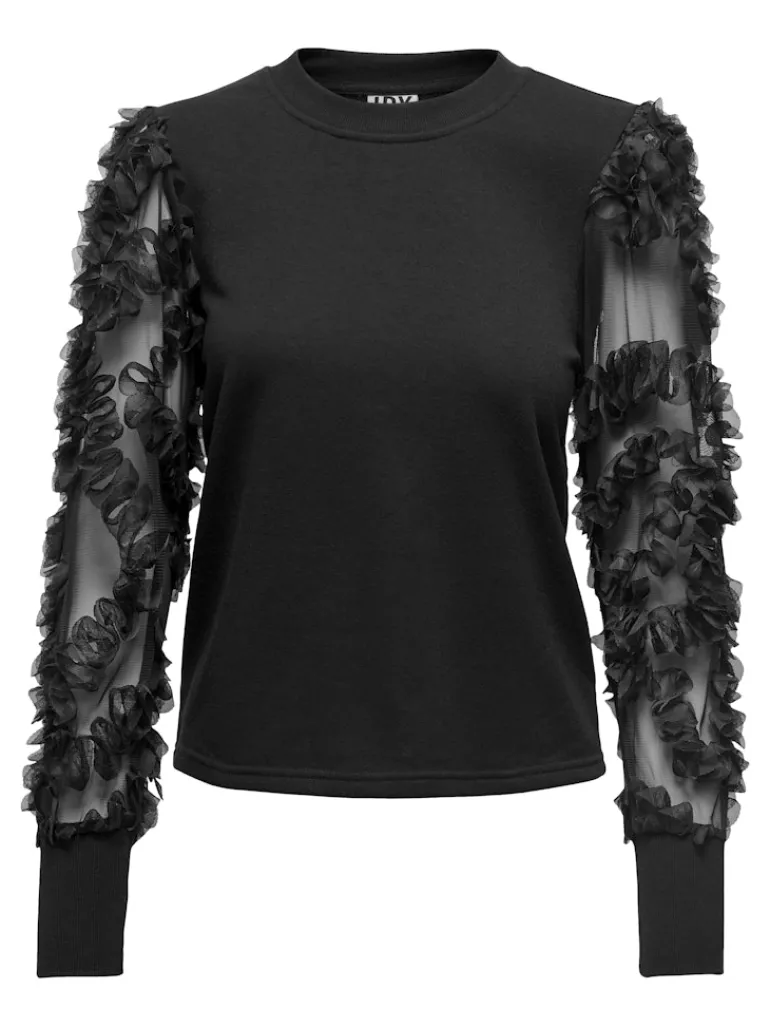 JDYFAIRVIEW LIFE L/S SWEAT JRS NOOS black