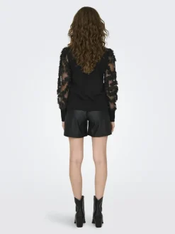 JDYFAIRVIEW LIFE L/S SWEAT JRS NOOS black