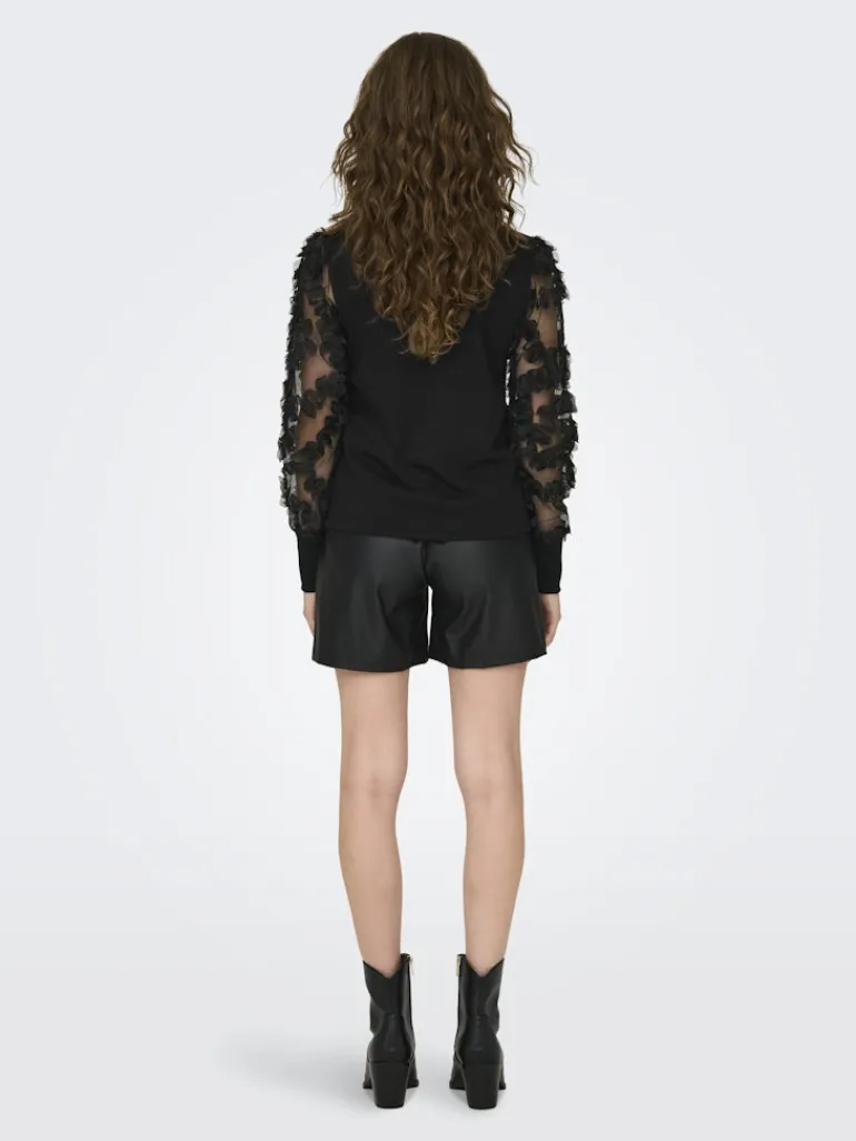 JDYFAIRVIEW LIFE L/S SWEAT JRS NOOS black