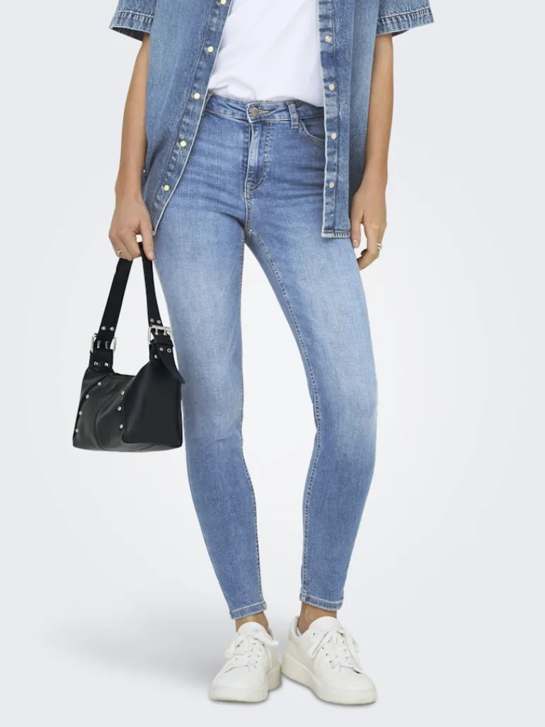 JDYFINA MW SKINNY ANK JNS MB NOOS DNM medium blue denim
