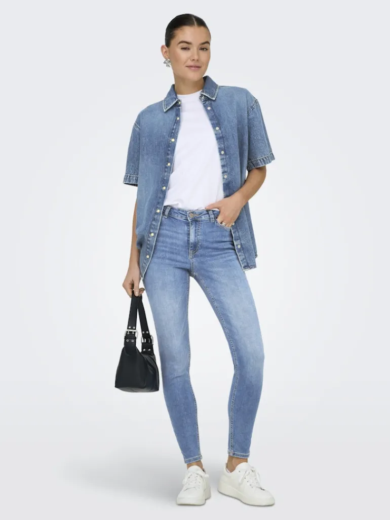JDYFINA MW SKINNY ANK JNS MB NOOS DNM medium blue denim