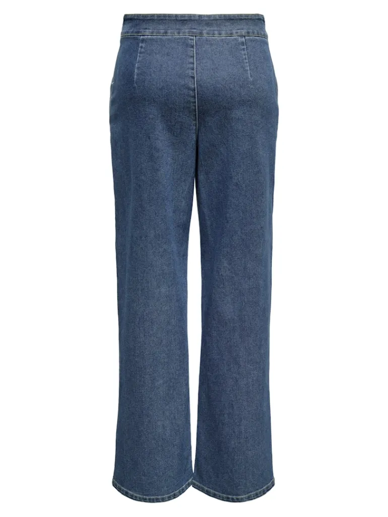 JDYGEGGO HW WIDE JEANS DNM NOOS medium blue denim