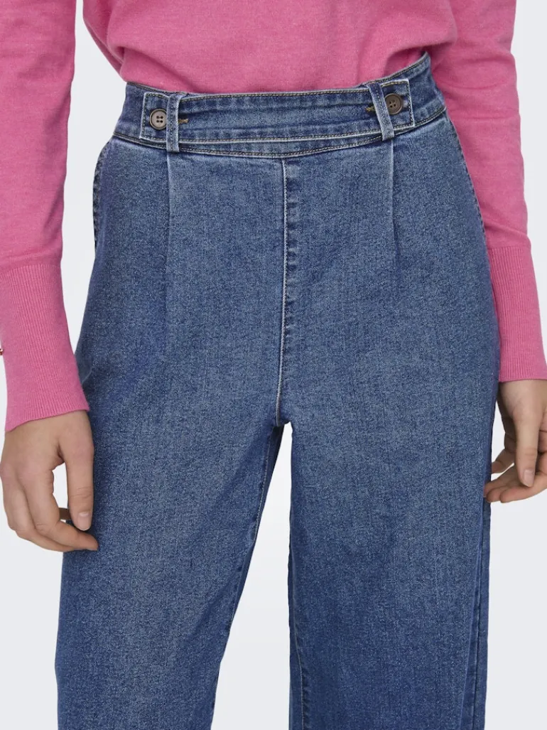 JDYGEGGO HW WIDE JEANS DNM NOOS medium blue denim