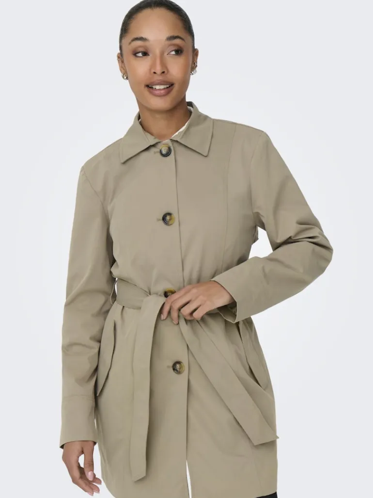JDYISADORA LIFE TRENCHCOAT OTW HAB NOOS weathered teak