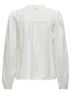 JDYJADE LIFE L/S DOBBY LACE SHIRT WVN cloud dancer