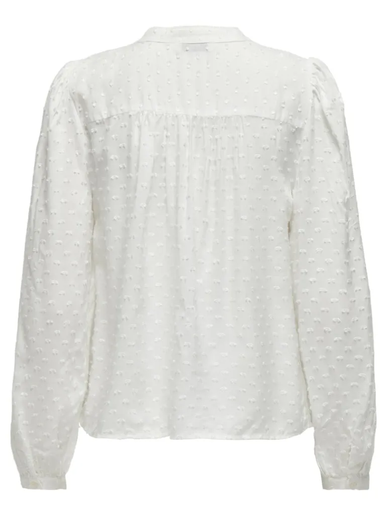 JDYJADE LIFE L/S DOBBY LACE SHIRT WVN cloud dancer