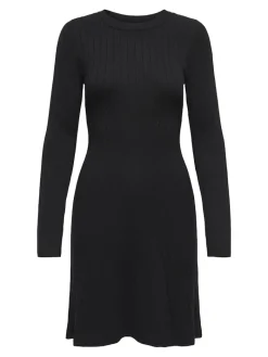 JDYKATE L/S O-NECK DRESS KNT black