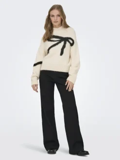 JDYKILIAN L/S HN JACQUARD PULLOVER KNT whitecap gray