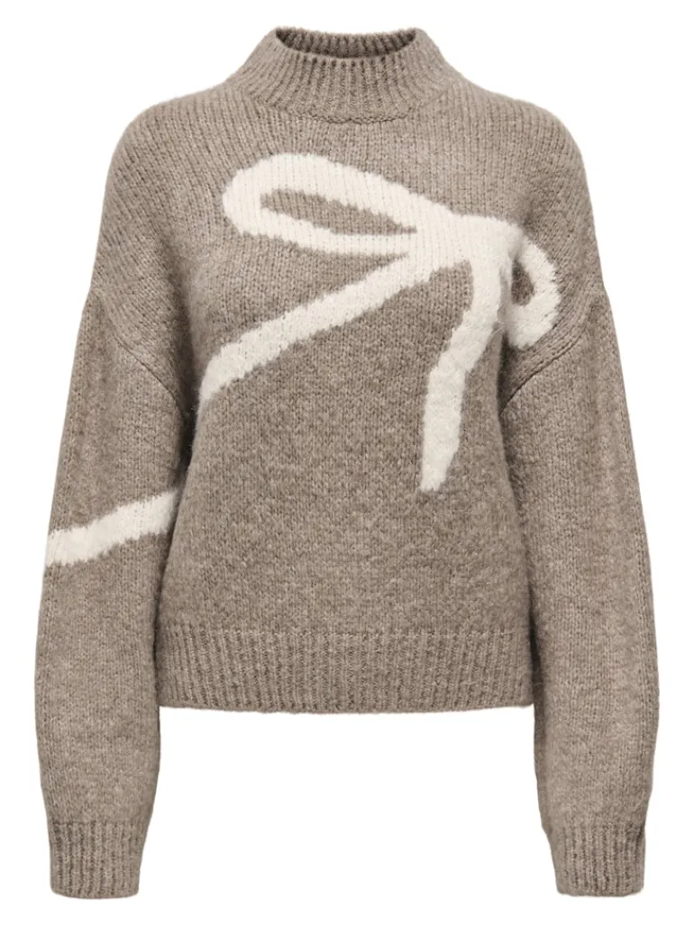 JDYKILIAN L/S HN JACQUARD PULLOVER KNT fossil