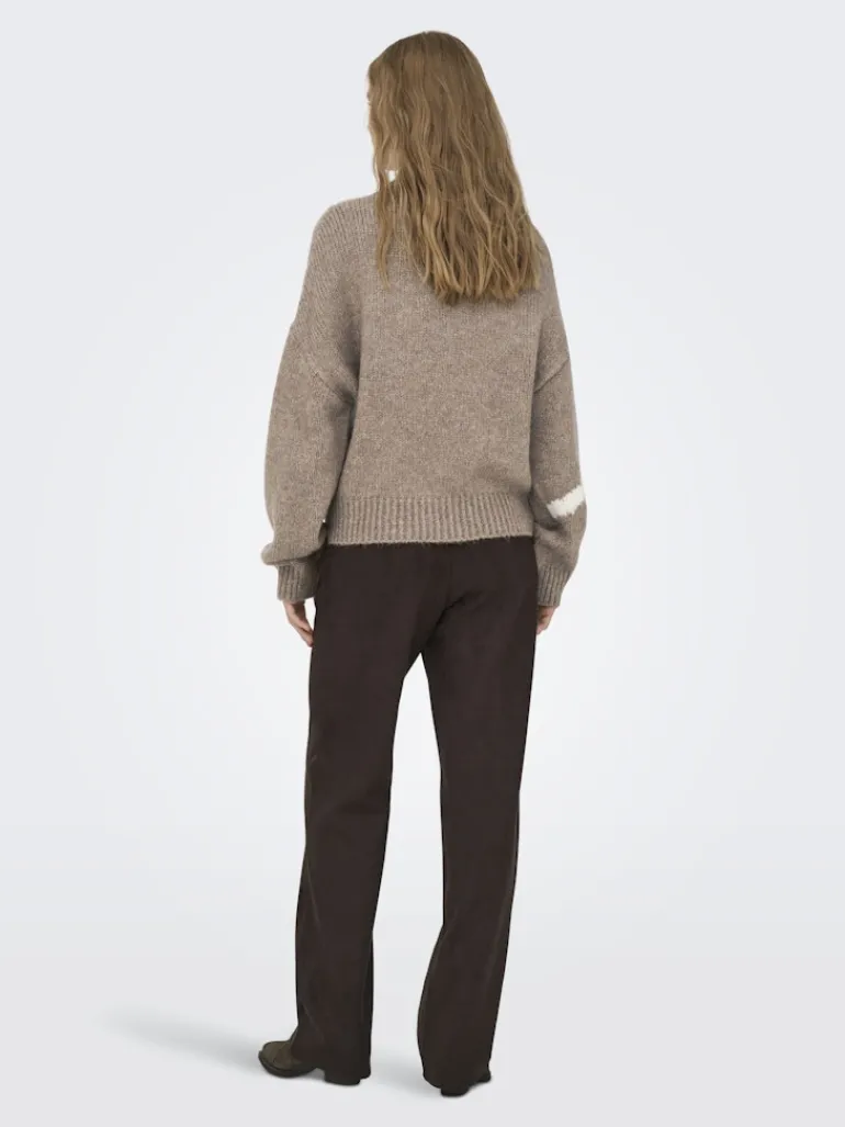 JDYKILIAN L/S HN JACQUARD PULLOVER KNT fossil