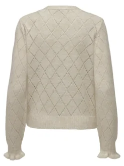 JDYLETTY L/S V-NECK STRUC CARDI KNT NOOS whitecap gray