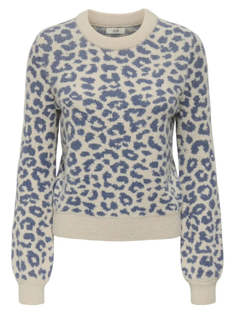 JDYLORRAINE ANIMAL L/S PULLOVER KNT NOOS cement
