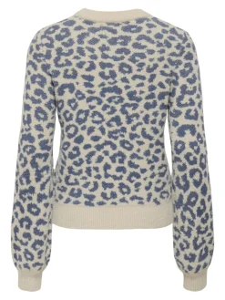 JDYLORRAINE ANIMAL L/S PULLOVER KNT NOOS cement