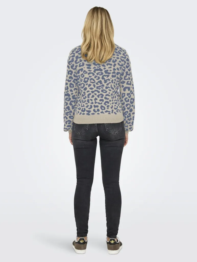 JDYLORRAINE ANIMAL L/S PULLOVER KNT NOOS cement