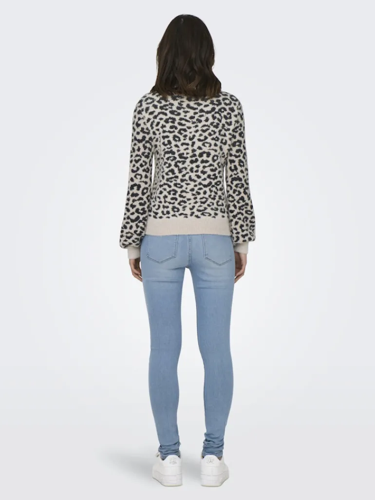JDYLORRAINE ANIMAL L/S PULLOVER KNT NOOS cement1