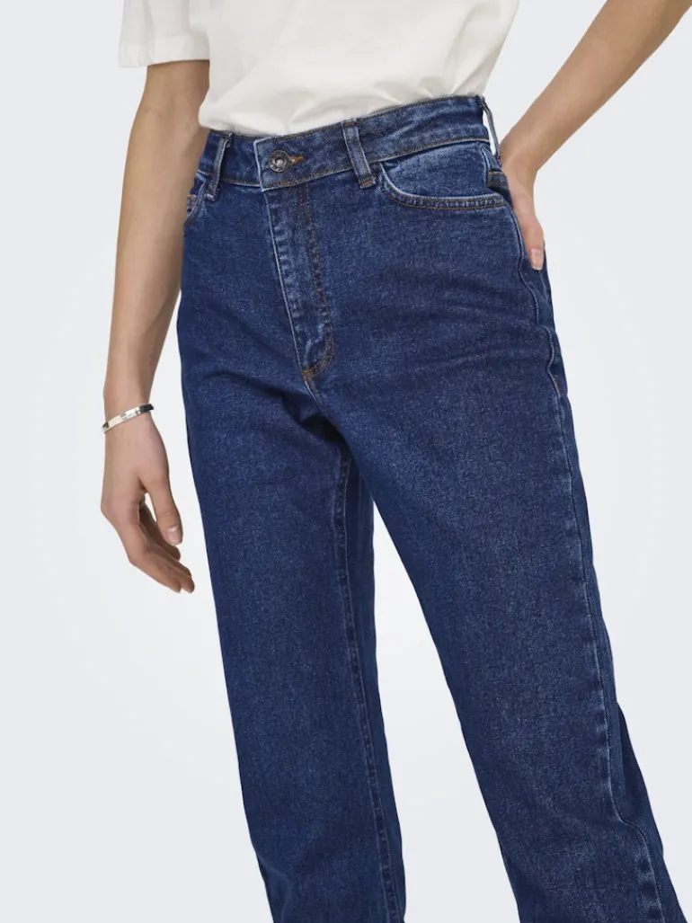JDYLULLU HWSTRAIGHT ANK JEANS DB NOOS dark blue denim