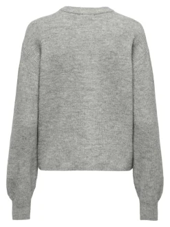JDYLUMI LIFE L/S BUTTON CARDIGA KNT NOOS medium grey melange