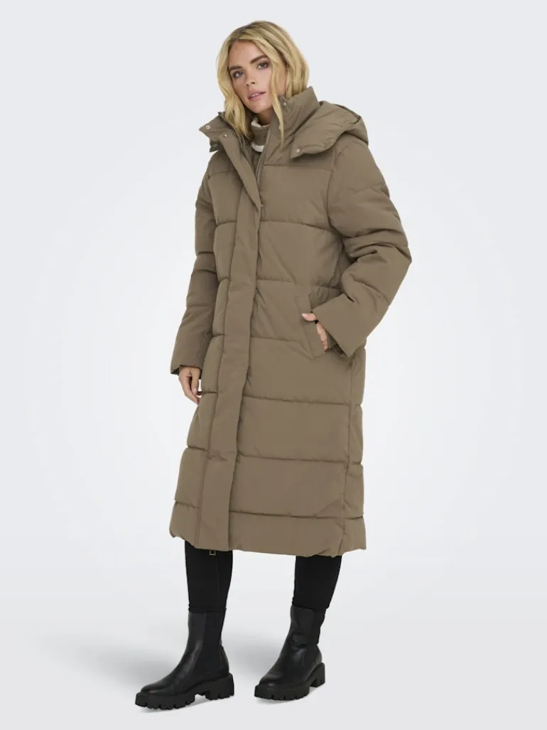 JDYMAJA LONG PADDED JACKET OTW YFM NOOS shitake