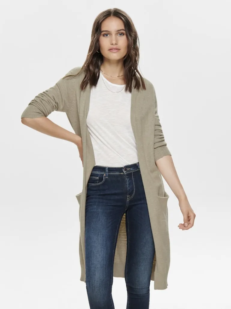 JDYMARCO L/S LONG CARDIGAN KNT NOOS beige