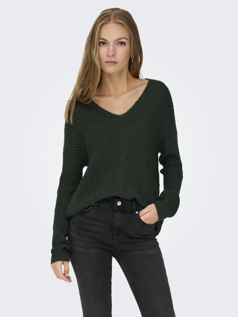 JDYNEW MEGAN L/S PULLOVER KNT NOOS scarab