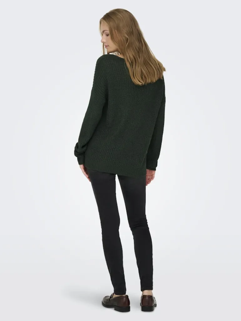 JDYNEW MEGAN L/S PULLOVER KNT NOOS scarab
