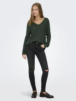JDYNEW MEGAN L/S PULLOVER KNT NOOS scarab