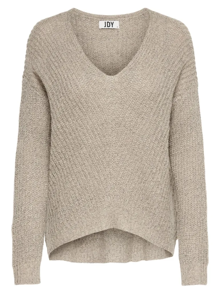 JDYNEW MEGAN L/S PULLOVER KNT NOOS cement