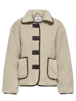 JDYNOELLA LIFE TEDDY JACKET OTW NOOS cement