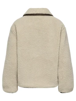 JDYNOELLA LIFE TEDDY JACKET OTW NOOS cement