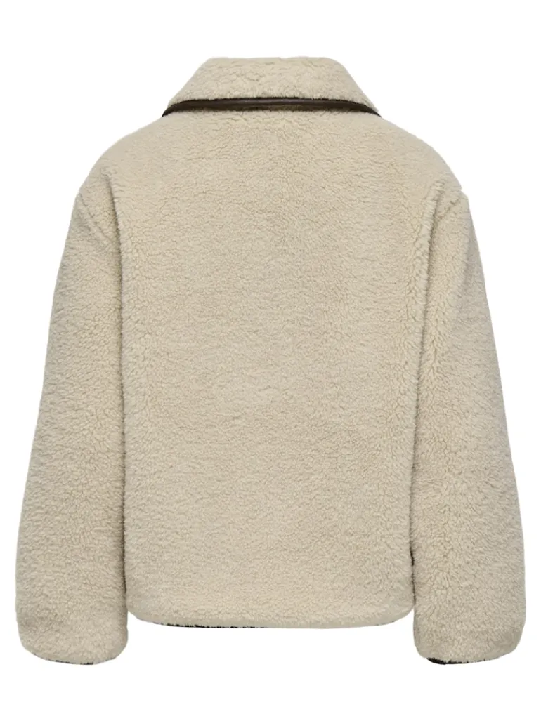 JDYNOELLA LIFE TEDDY JACKET OTW NOOS cement