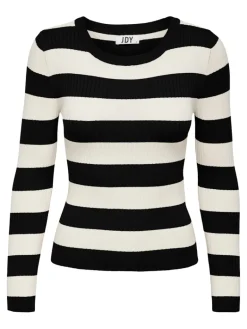 JDYPLUM L/S O-NECK PULLOVER KNT NOOS black