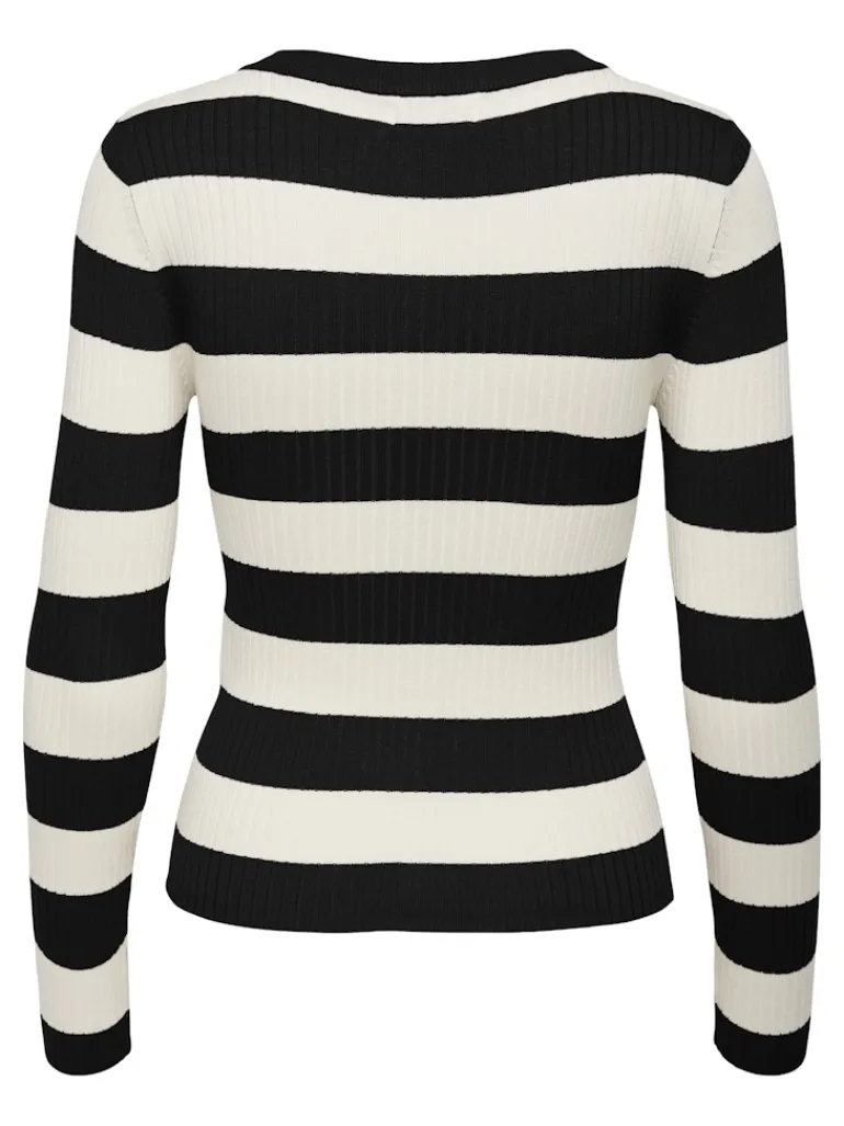 JDYPLUM L/S O-NECK PULLOVER KNT NOOS black